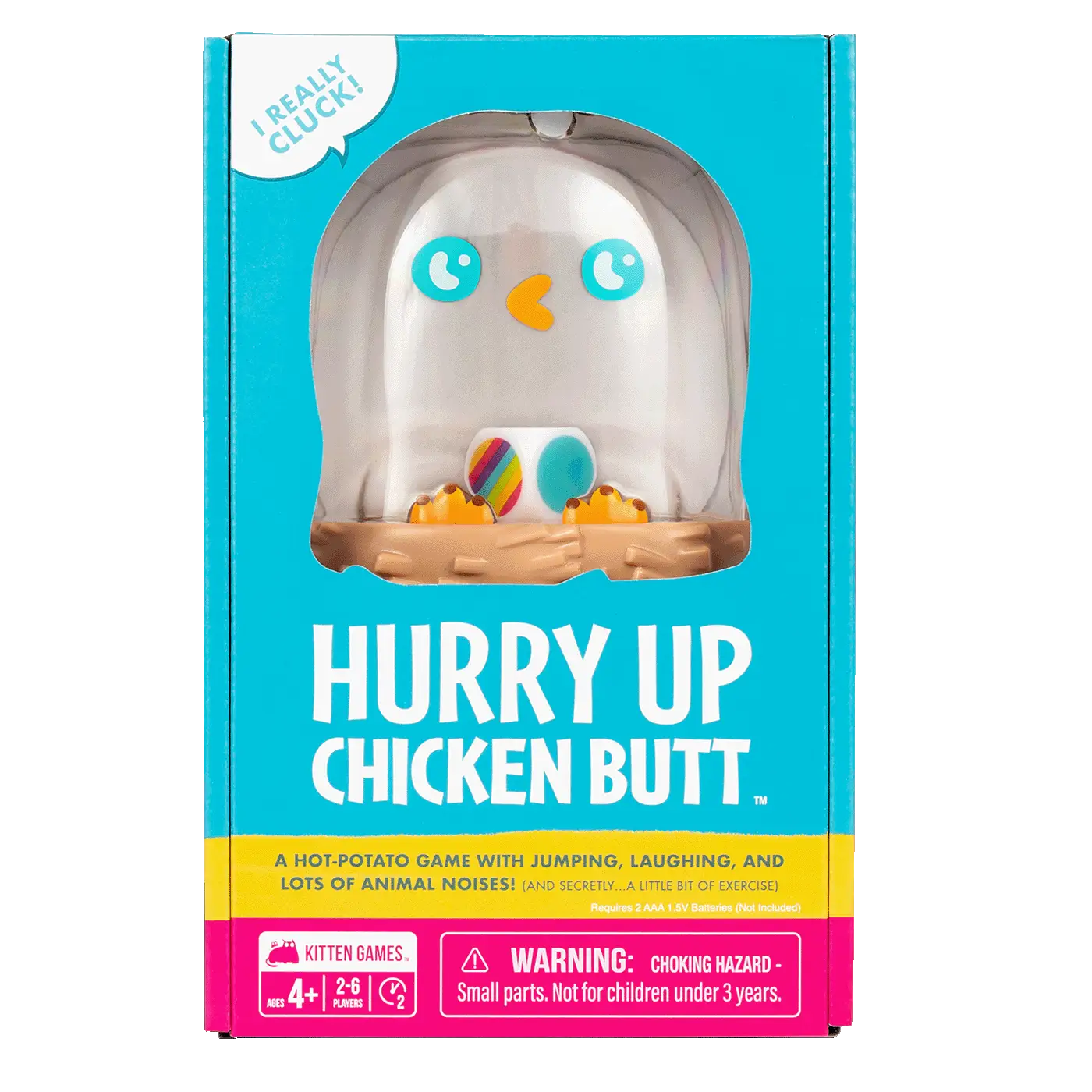 Hurry Up Chicken Butt Game by Exploding Kittens - Fun Family Game for Adults, Teens & Kids - Active Play