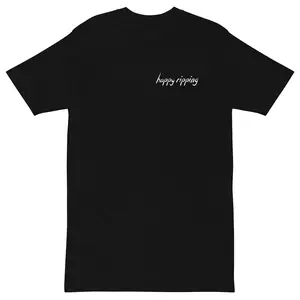 happy ripping tee - black