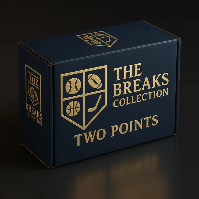 The Breaks Collection Two Points Sealed Box with Autographed Jerseys & Mini Helmets for Football Fans and Collectors
