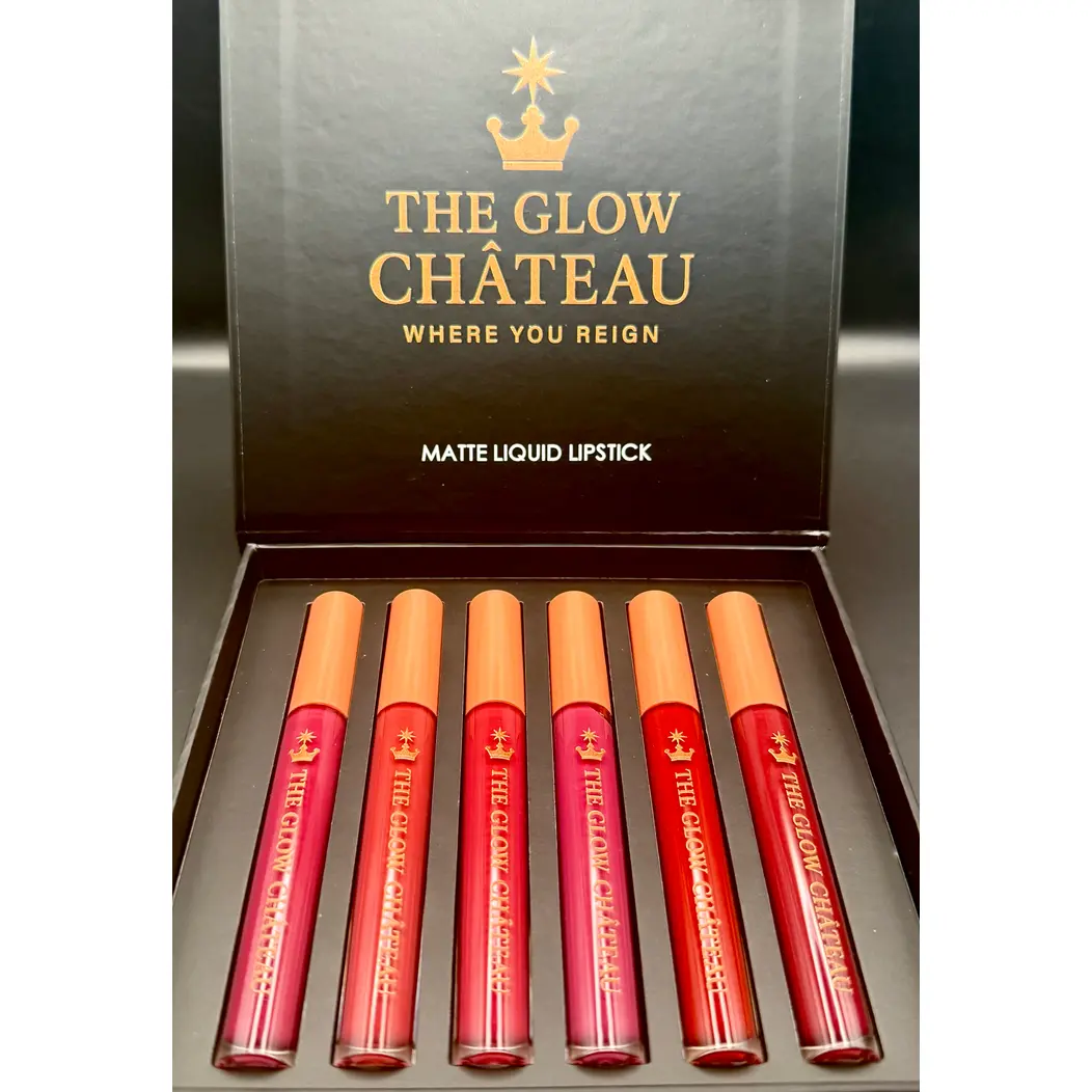 Royal & Rich Matte Lipstick Set - Six Richly Pigmented Matte Lipsticks for Bold Color & Smooth Velvet Finish - Waterproof & Long-Lasting Wear - Create Custom Shades & Ombre Effects