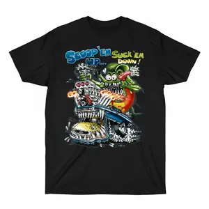 [SALE UP TO 30%] New Ed Roth Rat Fink Cotton Gift Black Unisex T-Shirt Vintage Hot Rod Kustom Kulture Graphic Tee Retro Car Culture Streetwear