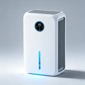 Remote-controlled household dehumidifier - 2.2-liter large capacity, 24-hour timer, automatic shutdown, large screen digital display, suitable for bedrooms, bathrooms, basements and RVs!