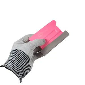 Precision Pink Wing Squeegee with Felt for Automotive & Motorcycle Car Washing & Maintenance - 3 PK