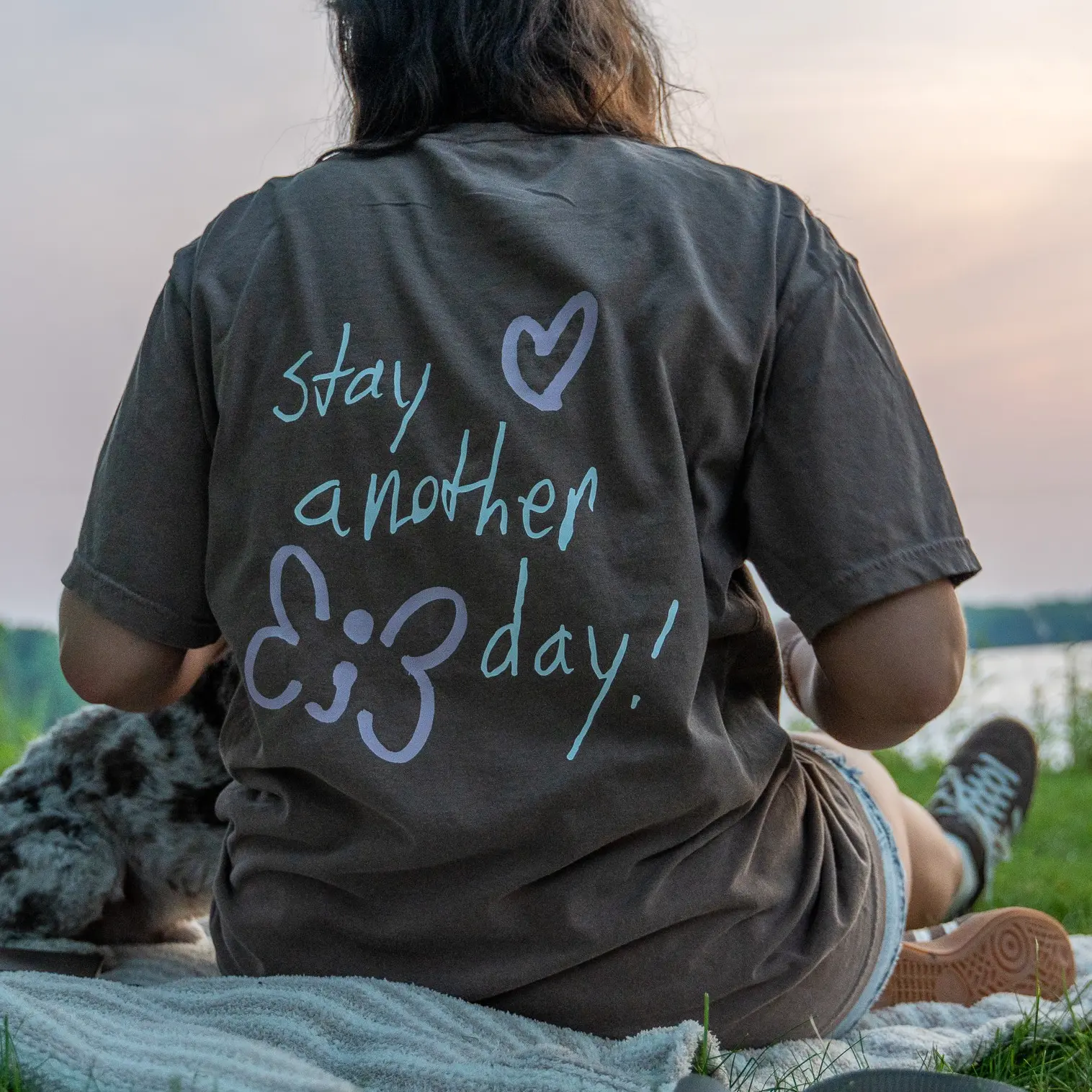 Stay Another Day Women's Casual Cute Mental Health Awareness Short-Sleeve T-Shirt - Pre-Shrunken Ring-Spun Soft Cotton, Heart Graphic, Pink, Better Together, 988 in Every Tee, Lady Daily Wear Top