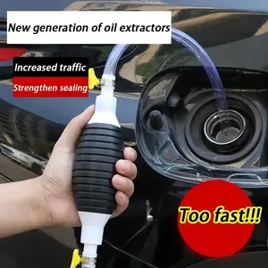 20241pc Motorcycle Manual Oil Absorber Convenient Self-priming Diversion Tube Car Motorcycle Universal Oil Absorber Large Pvc Water Suction Pipe Oiler