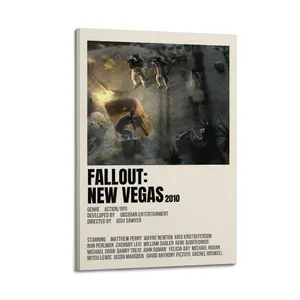 Fallout New Vegas Canvas Painting Oil Painting Wall Art Canvas Poster Decorative Painting Corridor Decoration Home  Photo Room Artistic Print Illustrations