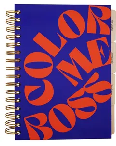 Color Me Boss 2026 Daily Planner A5 Size 194 Pages Hardback with Vision Board Self Assessment & Financial Tracker