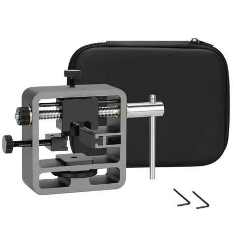 Heavy Duty Iron Sight Pusher Tool - Anodized Aluminum & Aluminum Alloy Build, Corrosion-Resistant, Durable, 3-Position Calibration Scale, Nylon Pads for Fine-Tune Push Block Movement of Shooting Equipment Adjustment