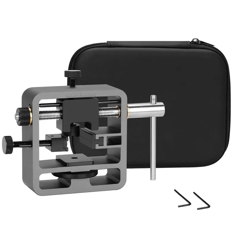 Heavy Duty Iron Sight Pusher Tool - Anodized Aluminum & Aluminum Alloy Build, Corrosion-Resistant, Durable, 3-Position Calibration Scale, Nylon Pads for Fine-Tune Push Block Movement of Shooting Equipment Adjustment