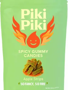 Apple Strips spicy gummy candies