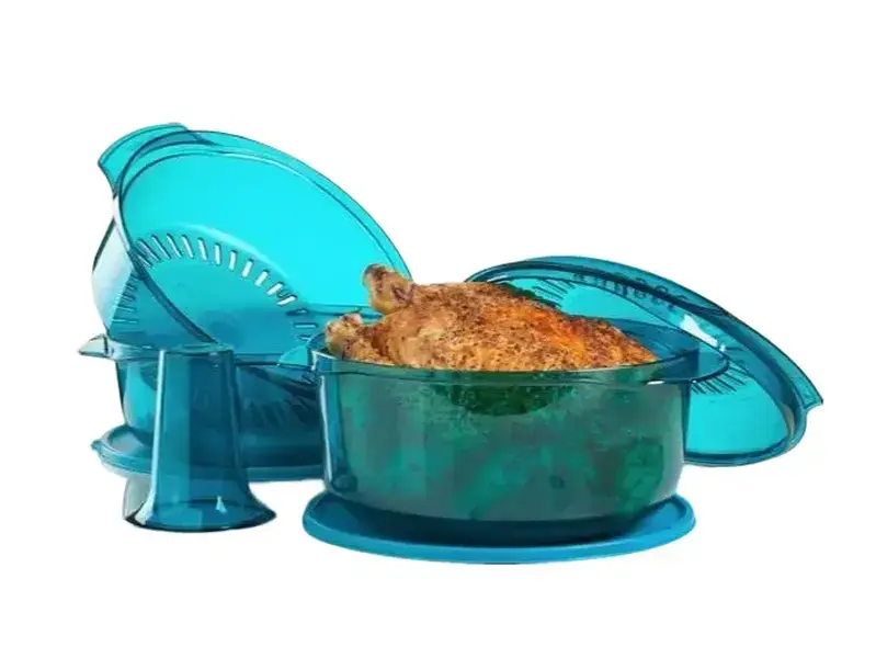 Tupperware TupperWave Stack Cooker Set - Multi-Size Microwave-Resistant Plastic Kitchen Utensils, Stackable Cone-Shaped Food Storage Dishes with Lids for Reusable Storage Solutions