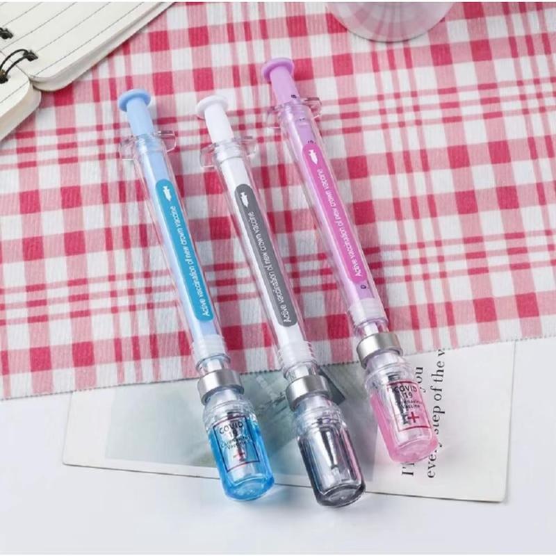 2026 Viral Syringe Pen  | Colorful 0.5mm | Student Creative Stationery