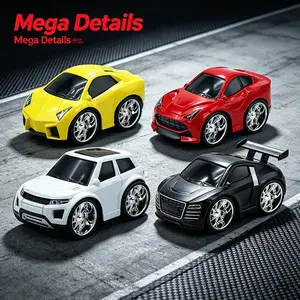 Wind-Up Alloy Diecast Car Model, Hot Wheels Style, Includes Audi Land Rover Ferrari Lamborghini, Fun Educational Toy for Kids, Perfect Gift