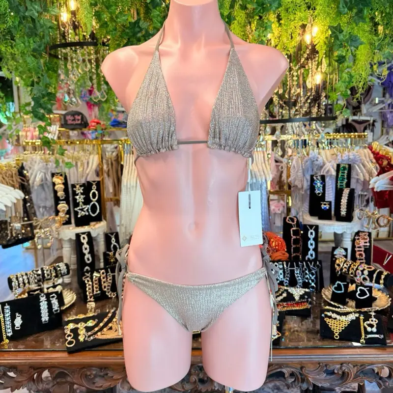 Champagne Drip Bikini Set