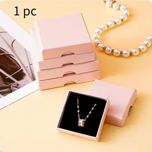 1PC Jewelry Boxes Pink Gift Boxes Earrings Rings Necklaces Boxes JPB014-1