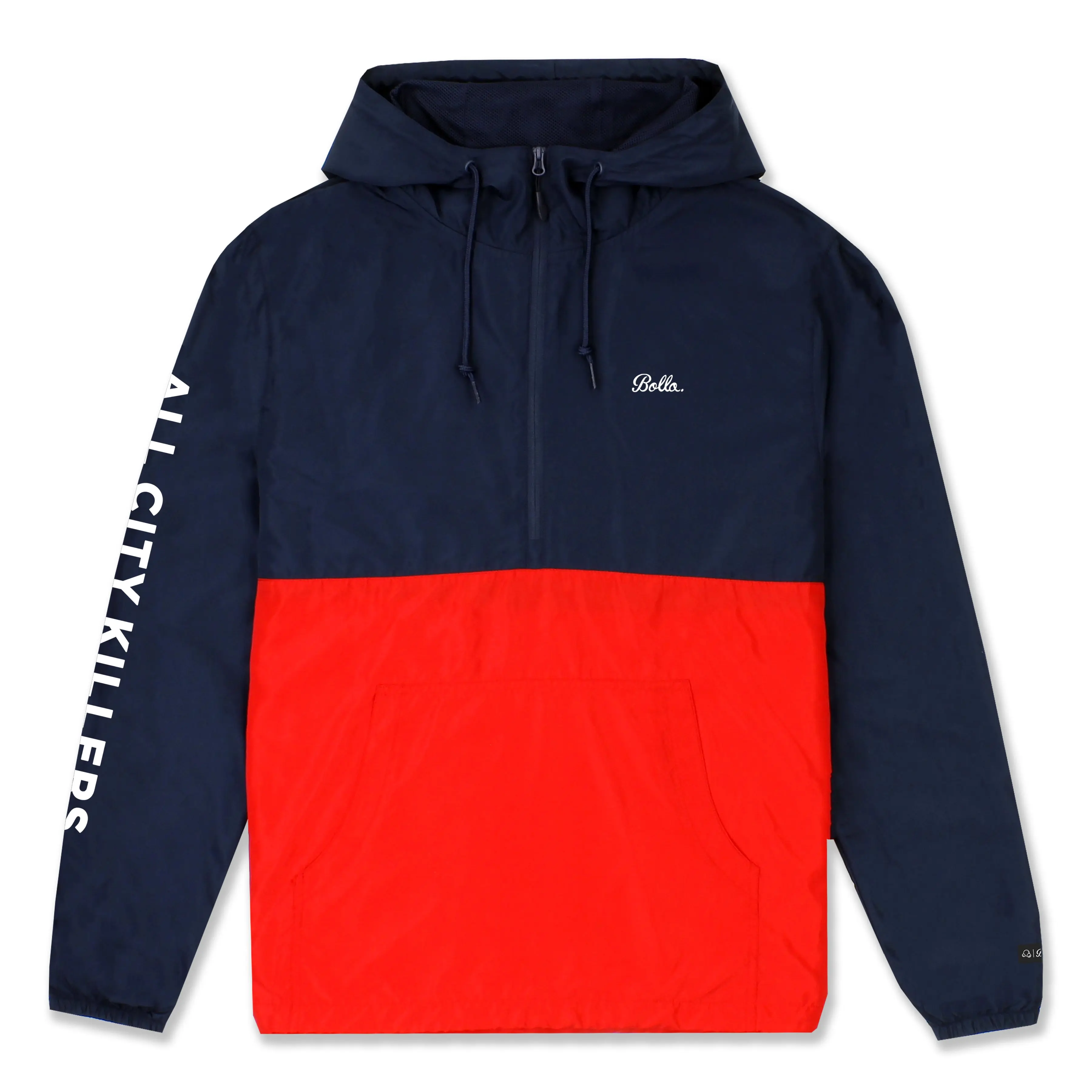 ACK WINDBREAKER ANORAK JACKET - NAVY/RED ACK WINDBREAKER ANORAK JACKET - NAVY/RED
