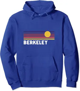 Berkeley California Retro Vintage Style Sunset Souvenir Pullover Hoodie - Robynreede Shop 74B0999N8119