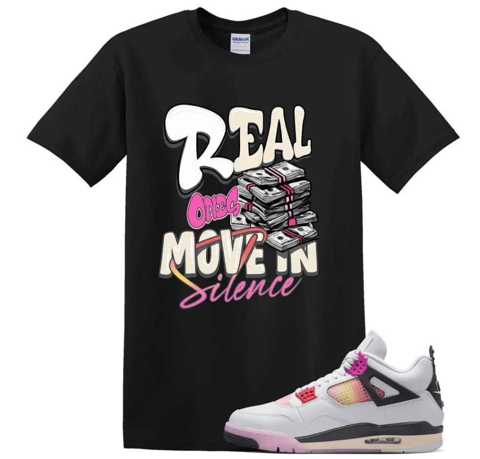 4 Comic White Black Pink Anthracite Fire Arctic T Shirt Match Real, 4 Comic Sneaker Matching Shirt, Cotton Unisex Graphic T-Shirt