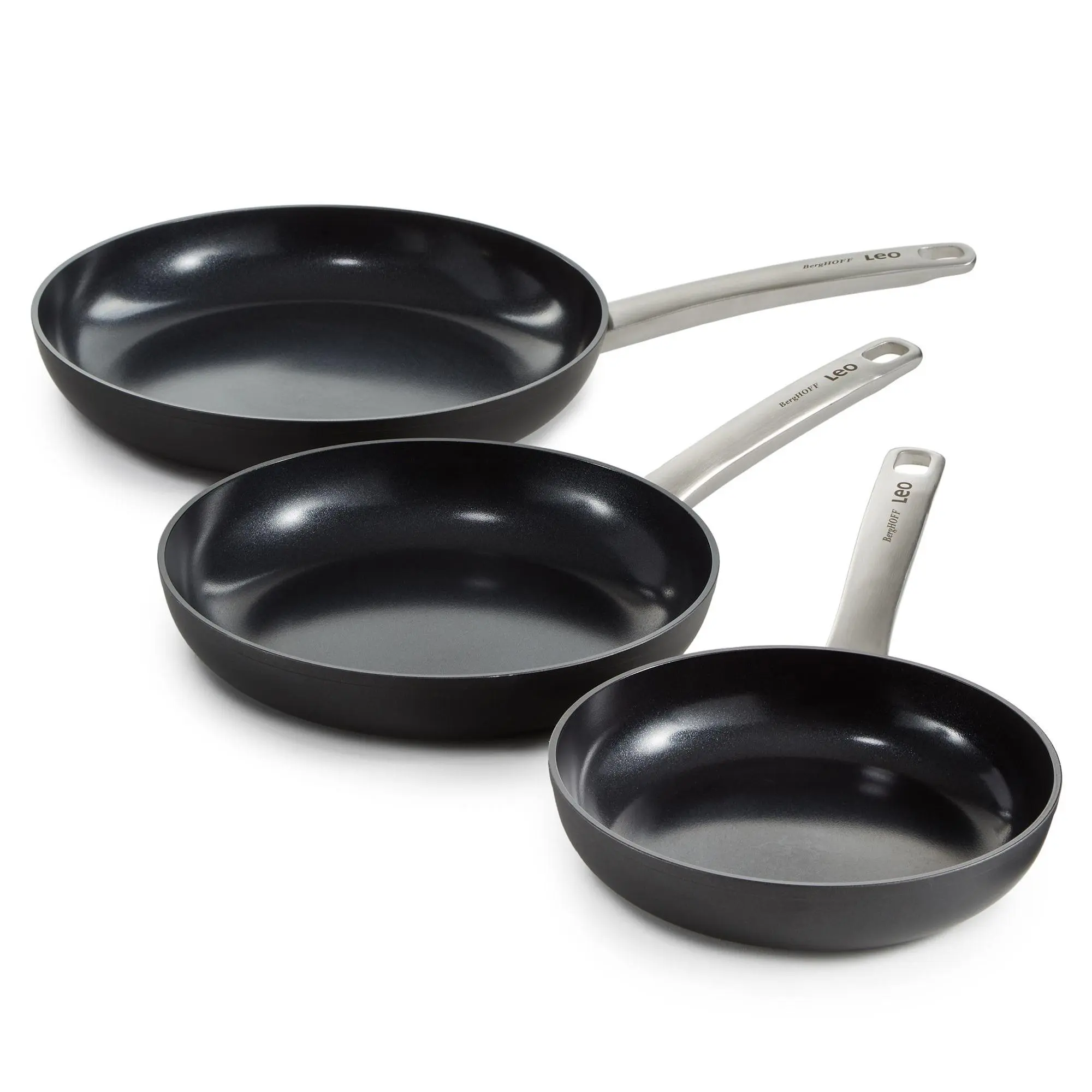 BergHOFF Graphite 3Pc Non-stick Ceramic SkilletSet