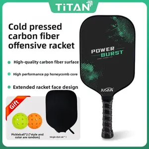 Pickleball Racket Carbon Fiber PP Honeycomb Core Pickleball Single Racket Set Pickleball