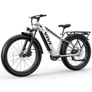 26" x 4.0 Fat Tire VIVI Meteor Ebike,1475W Peak Motor Torque Sensor Electric Mountain Bike, 25MPH Electric Bicycle with 48V 15AH Battery, 7 Speed, Hydraulic Brake