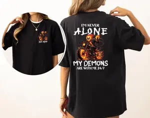 Personalized I Never Alone Generation X T-Shirt, My Demon With Me 24/7 Gen X 2Side Shirt, Generation X Shirt, Gen X Shirt, Full Sizes, For Men, For Women