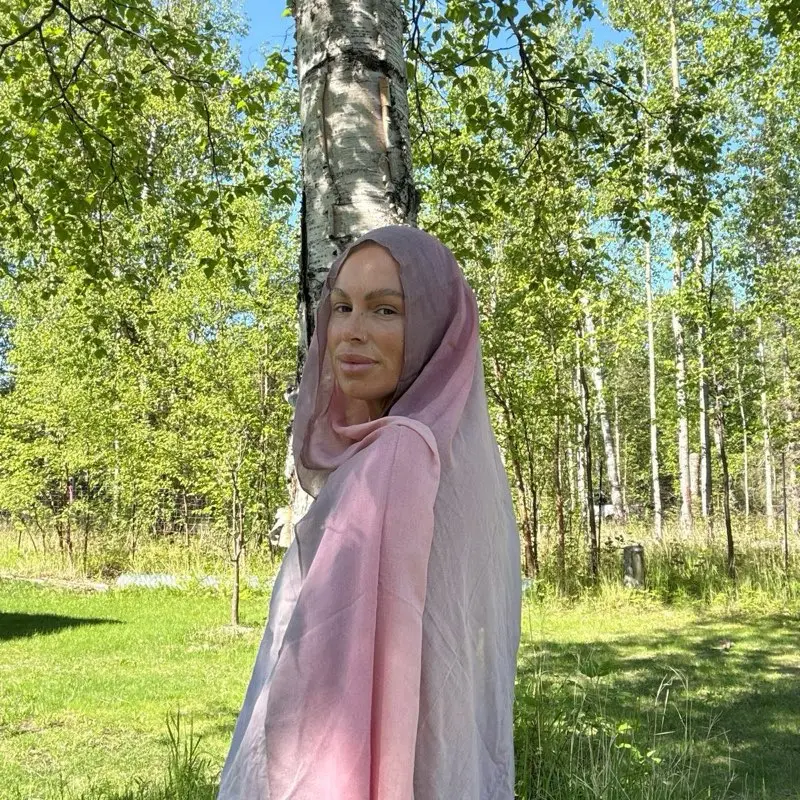 Alaskan dusk ombre hijab