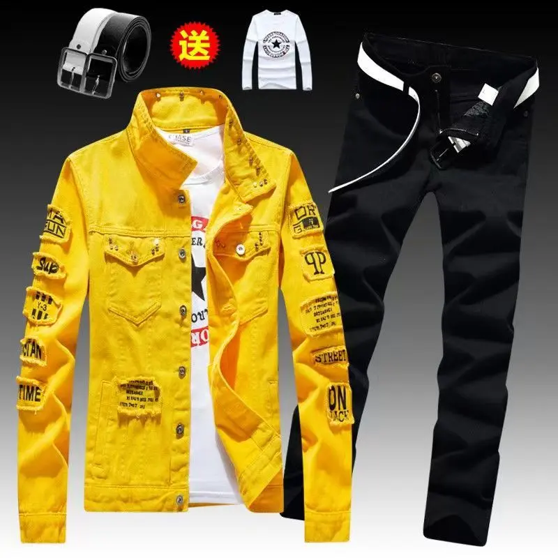 8892Huang/Black pants