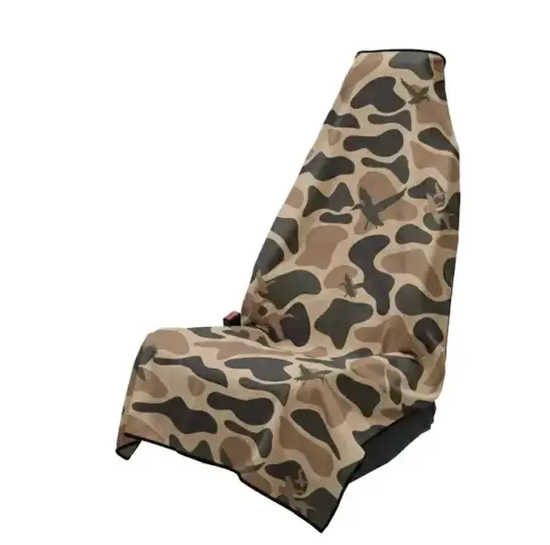 Bottomland Camo Pattern Car Seat Cover Towel – Full Size Quick Dry Athletic Towel, Camouflage Sweat Resistant Seat Protector for Running, Gym, Hunting, Travel & Outdoor Use, Comfortable Seat Cover Towel