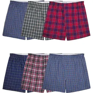 Fruit Of The Loom Mens Tartan Boxers 6 Pack