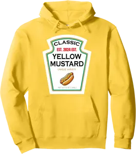 Mustard Halloween DIY Costume Family Matching Ketchup Sauce Pullover Hoodie - 87B0DJ2XR6JT