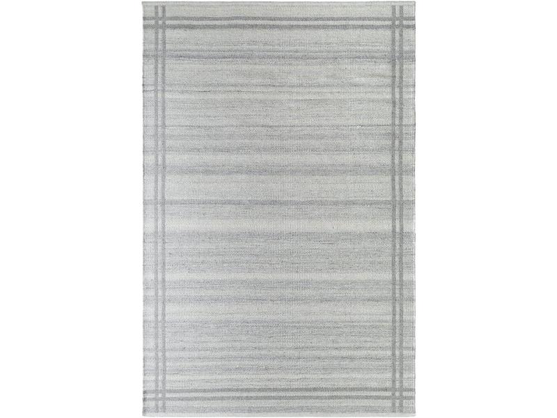 Livabliss Hand-Woven Solid Wool Home Decorative Rug - MDI2351-3656, Durable Flat Weave Wool Face, 3.6ft x 5.6ft Rectangle, Indoor Traditional Gray & Ivory Handwoven Home Aesthetic Decorative Area Rug for Rooms