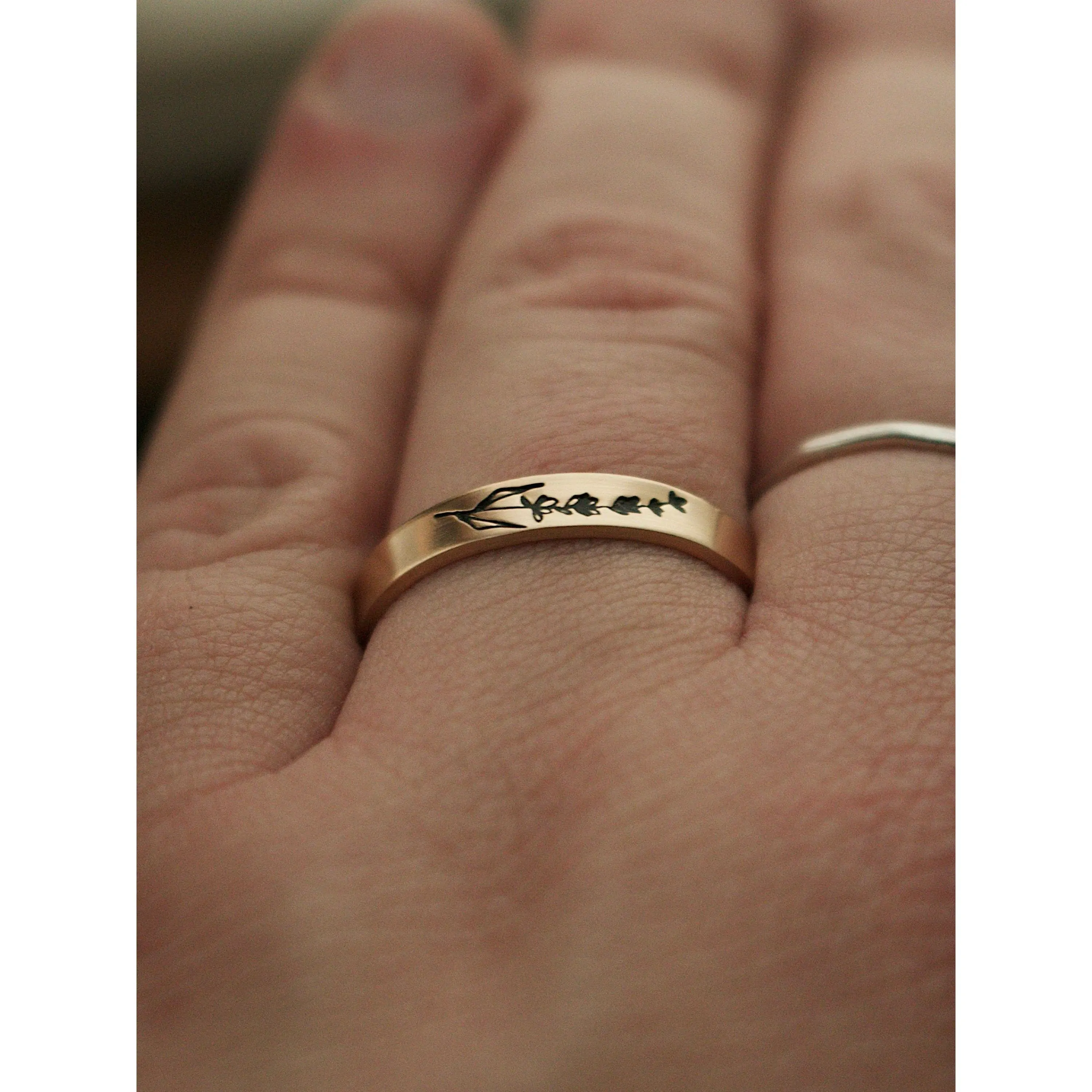 Lavender Stacking Ring - Gold Filled
