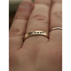 Lavender Stacking Ring - Gold Filled