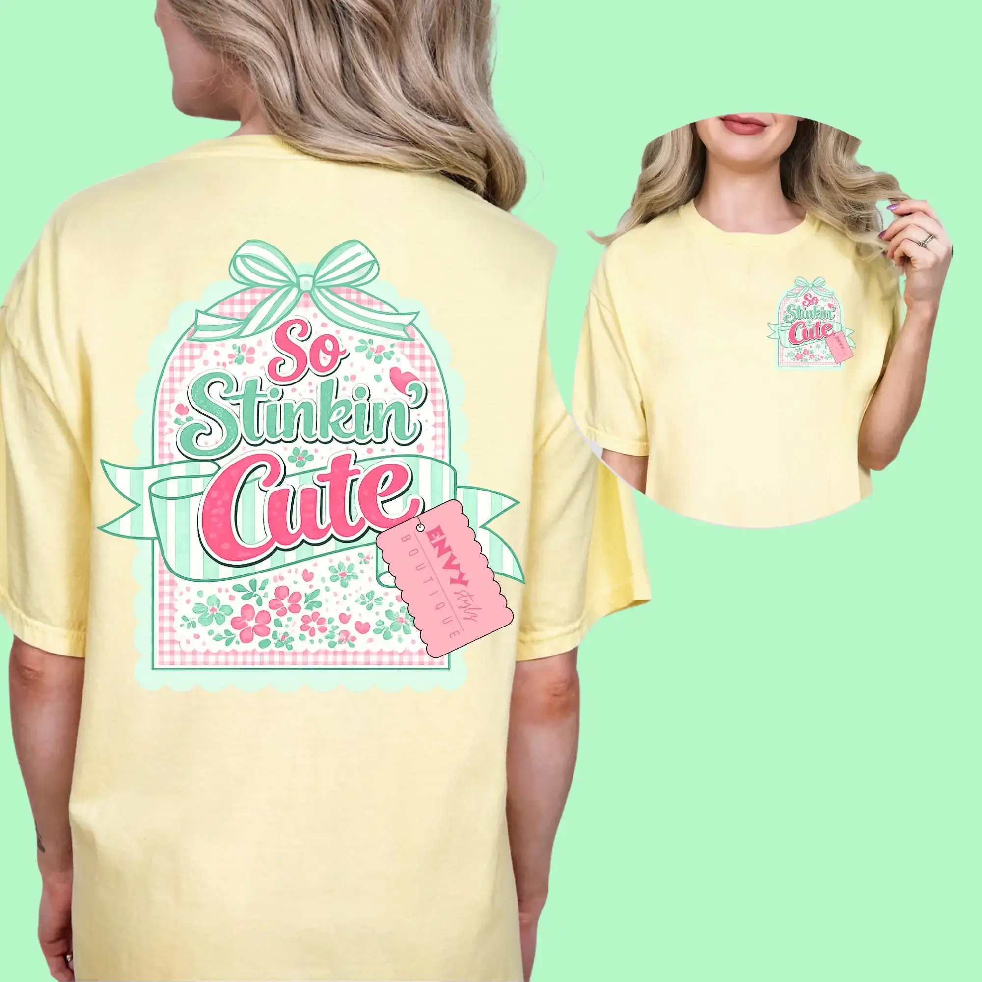 Preppy So Stinkin' Cute Graphic Tshirt
