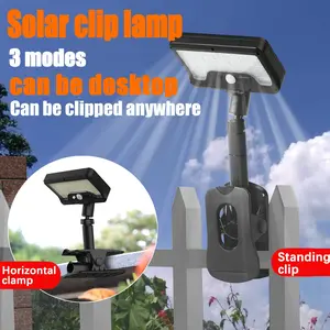 Outdoor Solar Lights, Convenient Clip-On Ultra-Bright Solar Light, Multi-Function Pathway Wall Lamp, Motion Sensor, Garden Patio Security