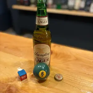 Number 6 Pool Ball Bottle Opener
