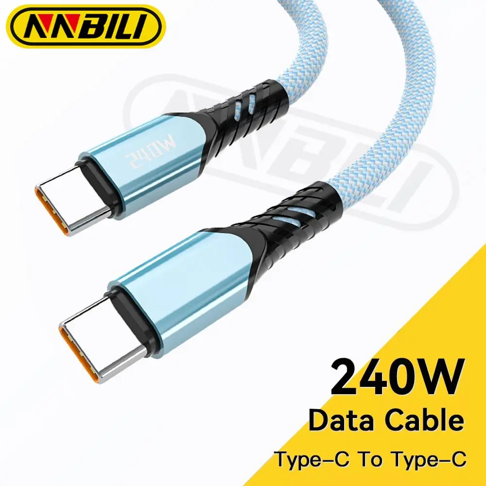 240W USB C Cable, 1 Count USB C to C PD Cable, Fast Charging Solution Durable Build Quality Type C Cable, Electronic Phone Accessories Compatible with Smartphone, Cellphone