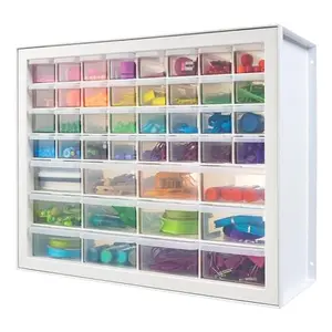 Craft Cabinet Storage - 44 Drawer Parts Cabinet for Screw and Hardware Organizer, Art and Small Parts Storage, Nuts and Bolts, Tool Storage, Scrapbook Art Hobby - White