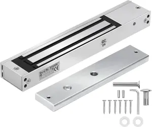 600LBs/280KG Electric  Lock, Electromagnetic Door Lock Holding Force for Access Control, OutSwinging Door Access Control System, Single Door 12V