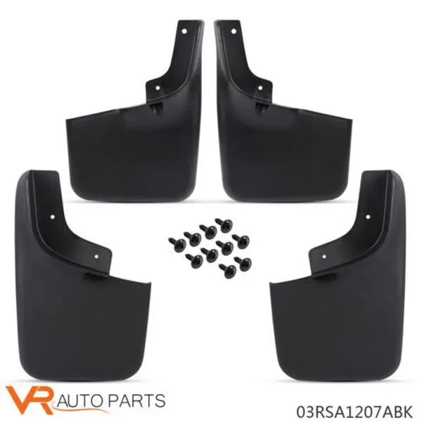 CROSSDESIGN 4 PCS Molded Mud Flaps Splash Guards, Automotive Car Exterior Protector Accessories for 2004-2014 Ford F-150 (Front & Rear)