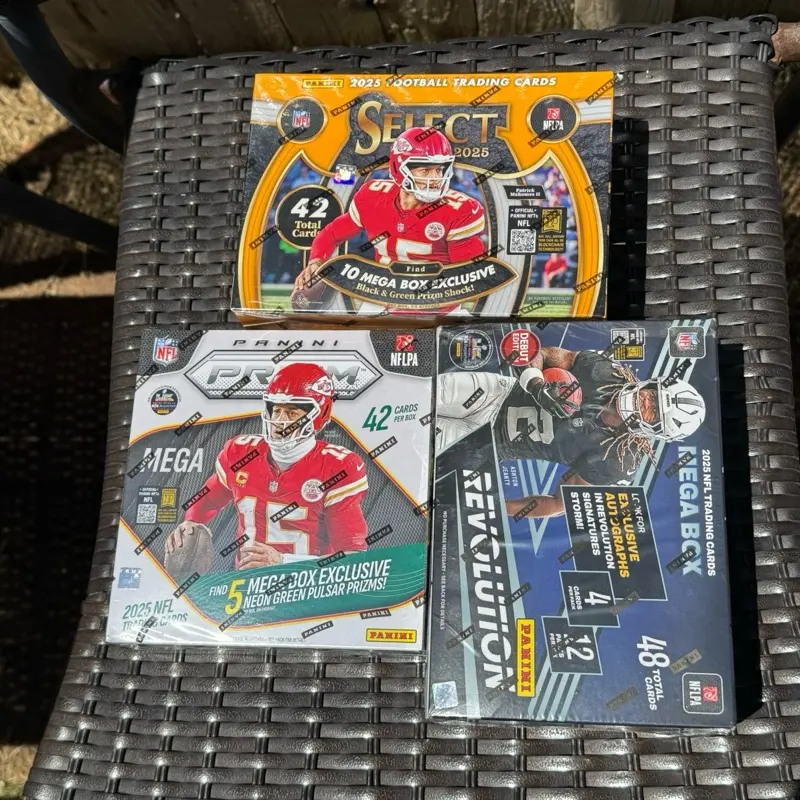 2025 FOOTBALL MEGA BOX - PRIZM / SELECT / REVOLUTION / ABSOLUTE / Optic You Pick Live