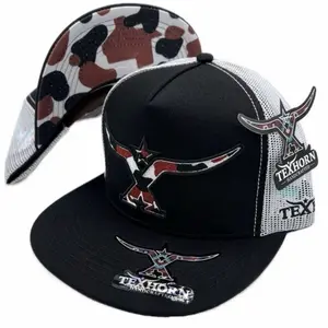 Gorra TEXHORN vaca cafe adjustable SnapBack