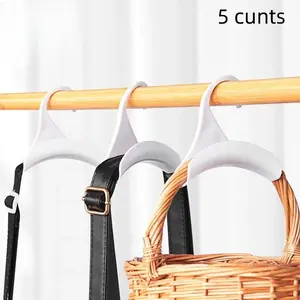 Bag Hanger, 5pcs Solid Color Bag Tie Scarf Storage Hook, Home Organizer for Bedroom Wardrobe Bag Hanger, 5pcs Solid Color Bag Tie Scarf Storage Hook, Home Organizer for Bedroom Wardrobe