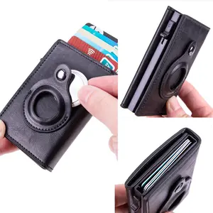 Mens Wallet Card Holder, Pop Up Case, Smart, RFID Blocking, Slim, Minimalist , ID Window | Cash Slot