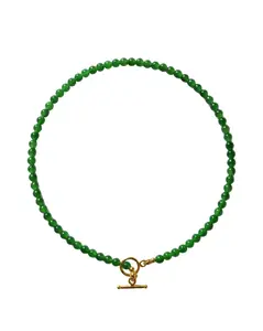 Forest — Green Chalcedony Beaded Necklace
