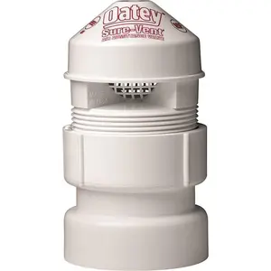 Oatey  Oatey Sure-Vent Air Admittance Valve with SCH 40 Adapter, 1.5 - 2 in. - 20 DFU, PVC
