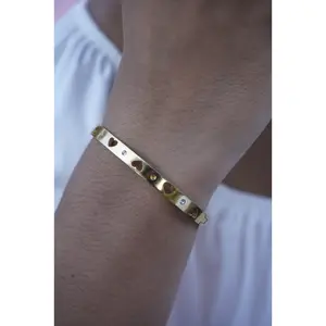 Heart Bangle Bracelet