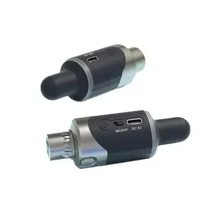 Uhf Wireless XLR Mic Transmitter Receiver Adapter, 4 Channel Portable System for Dynamic Mics, Pa Systems, Audio Mixers, Dslr Cameras (sw-007)