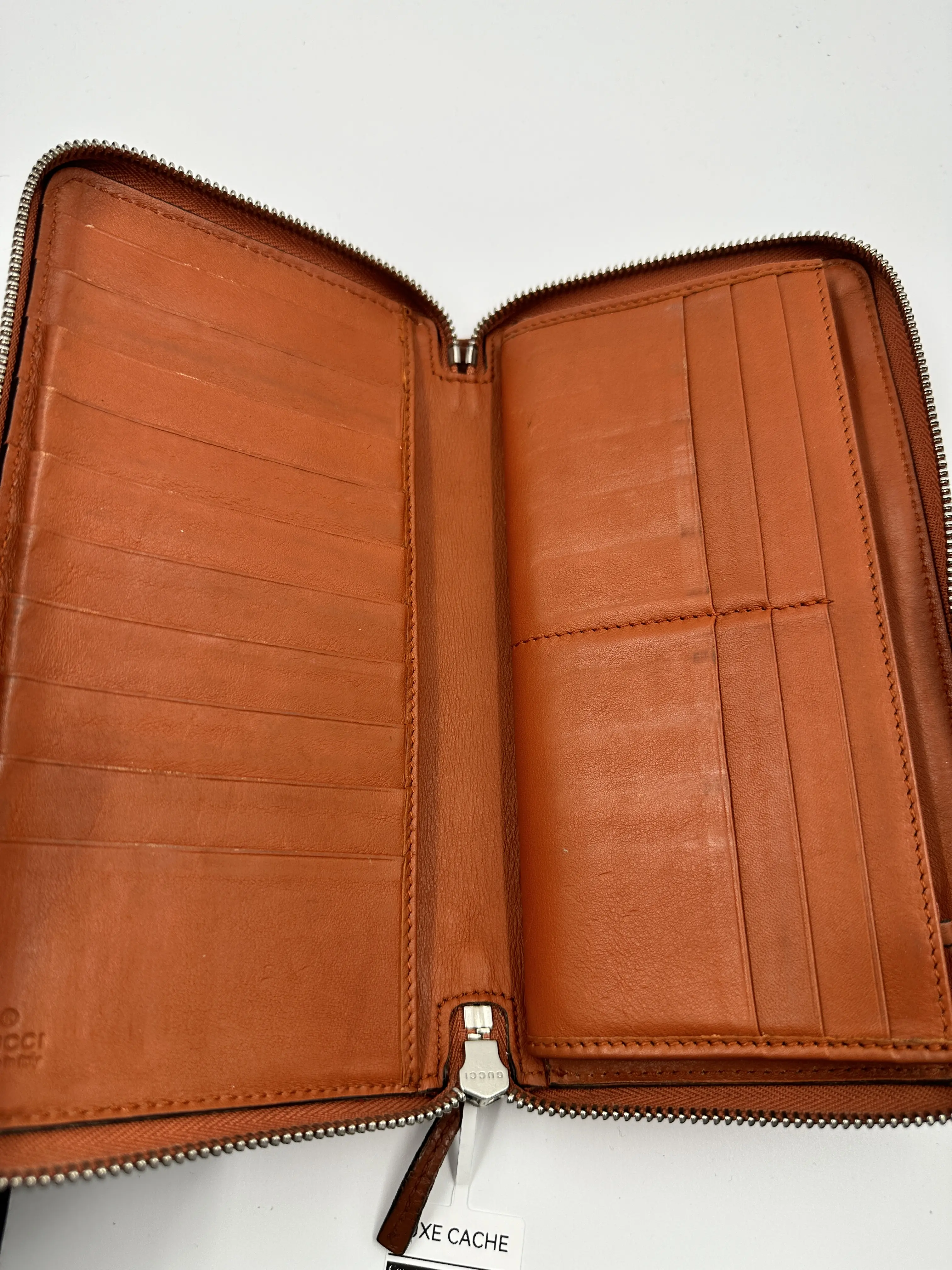 Pre-owned GUCCI This Micro Guccissima Organizer Long Wallet A100938